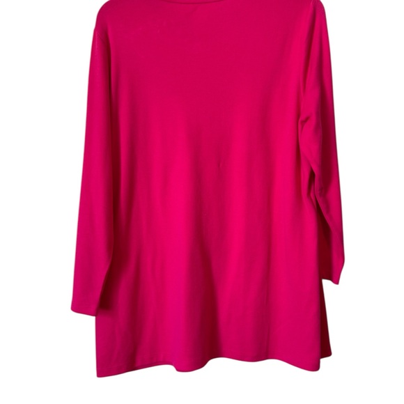 NWT KIM ROGERS  *HAPPY HOUR* 3/4 SLEEVES TOP    LARGE   #CL - Picture 4 of 9